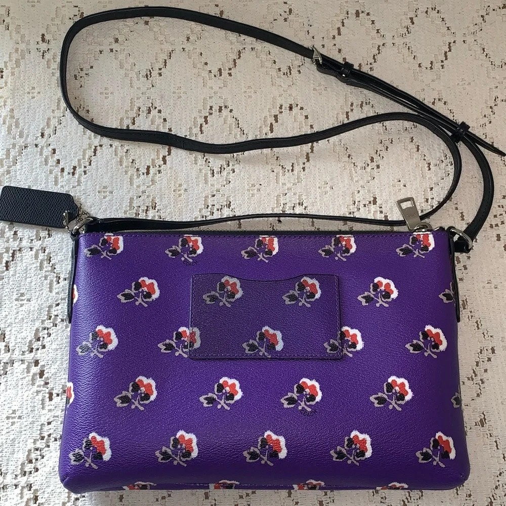 Coach Bramble Rose Crossbody Bag and Black Pouch - Picture 5 of 16